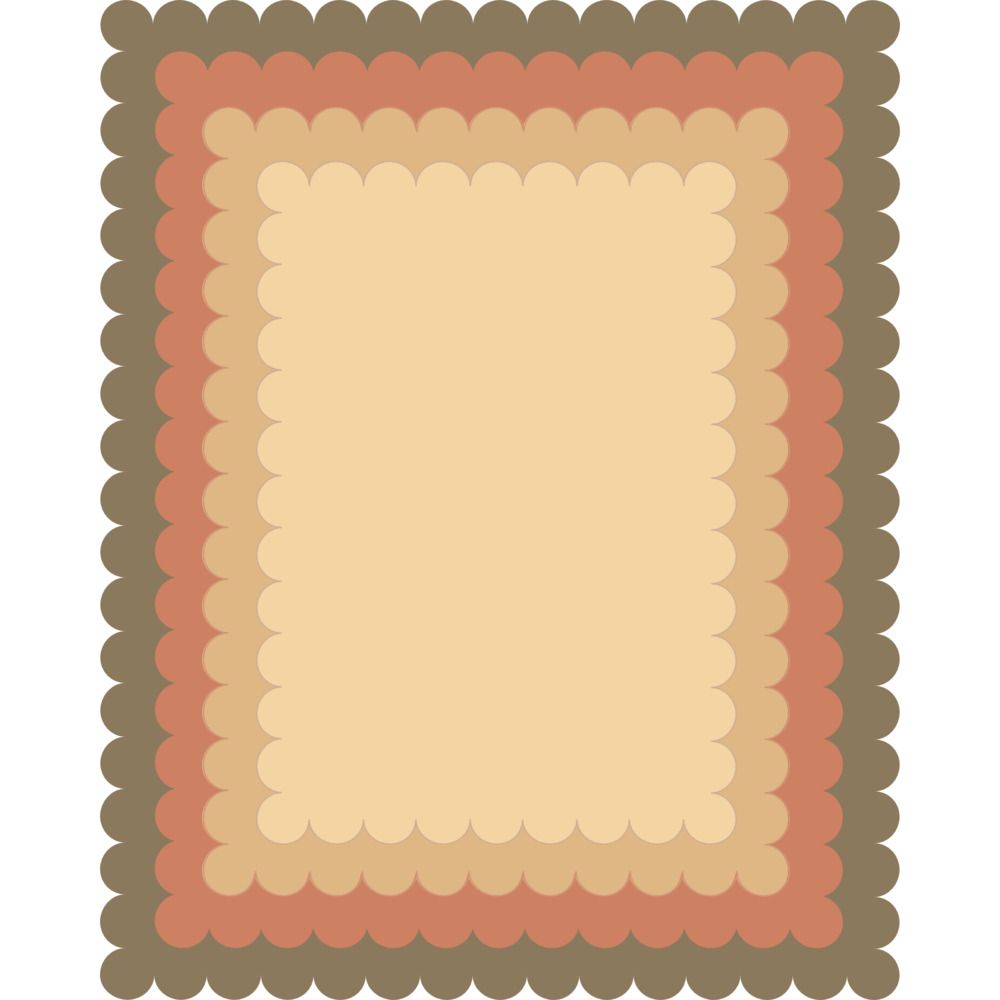 Nesting Scalloped Rectangles - Die Set