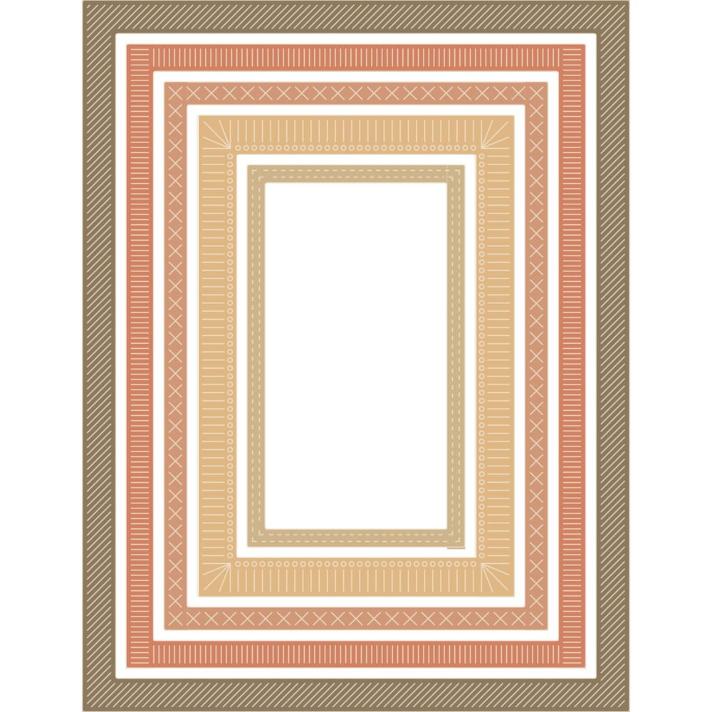 Sew-Many Stitched Rectangles - Die Set