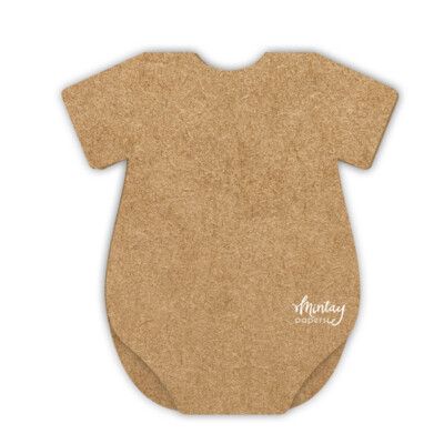 Baby Onesie Card Bases - Kraft - Basic Collection