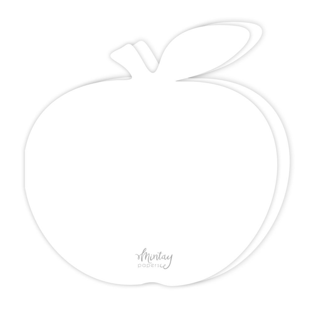 Apple Card Bases - White - Basic Collection
