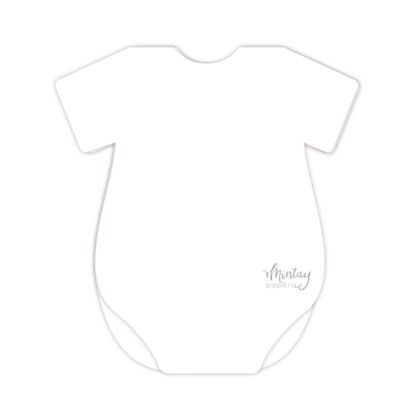 Baby Onesie Card Bases - White - Basic Collection