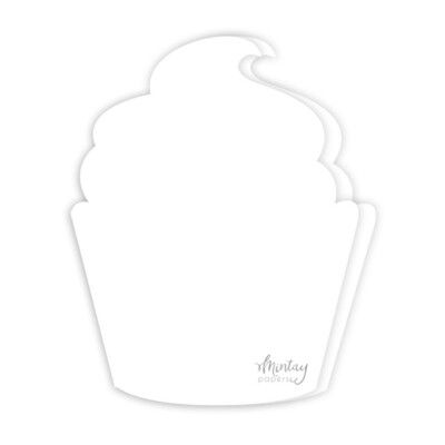 Cupcake Card Bases - White - Basic Collection