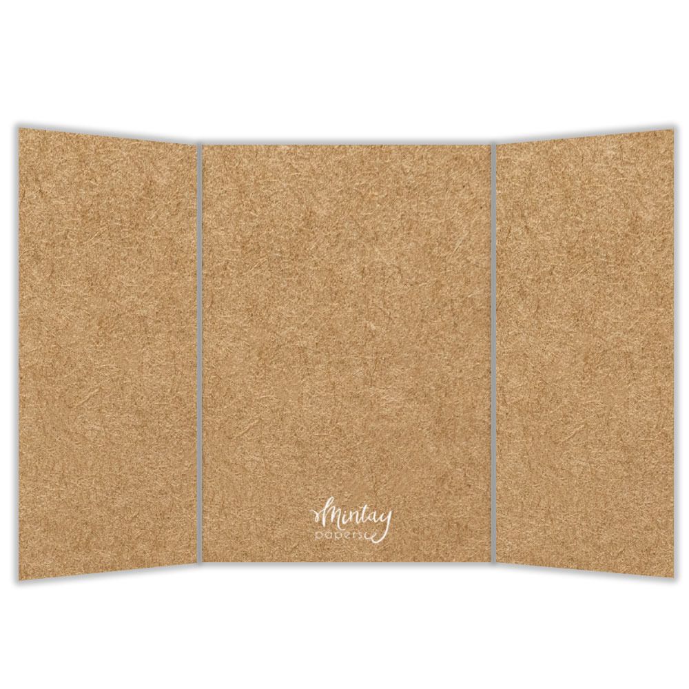 Trifold Card Bases - Kraft - Basic Collection