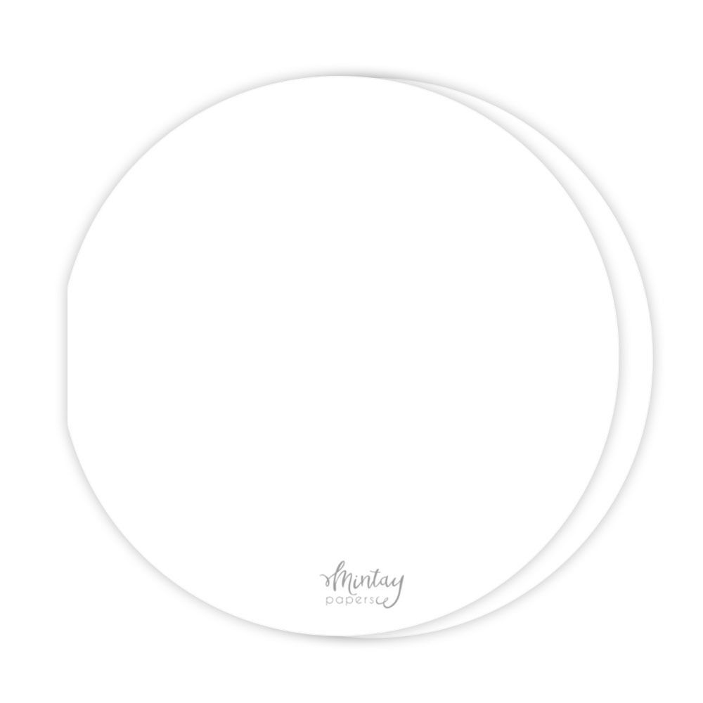 Circle Card Bases - White - Basic Collection