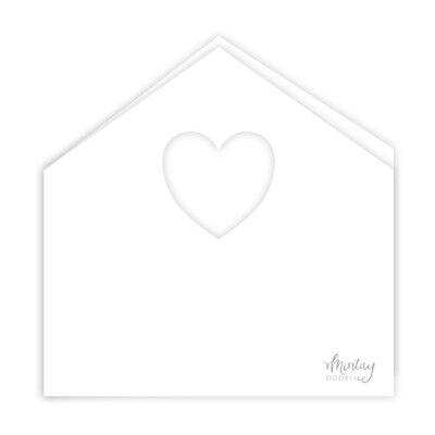 House Card Bases - White - Basic Collection