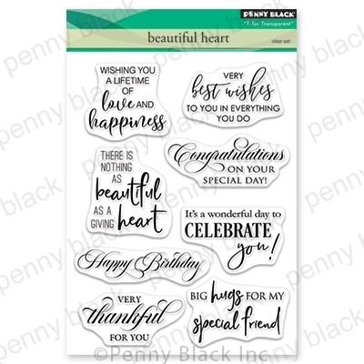 Beautiful Heart - Clear Stamp Set