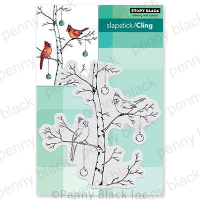 Cardinal Pair - Cling Stamp