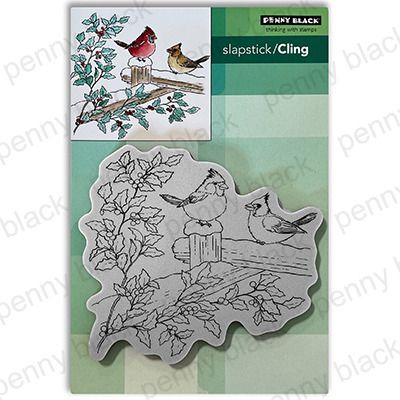 Cardinal Christmas - Cling Stamp