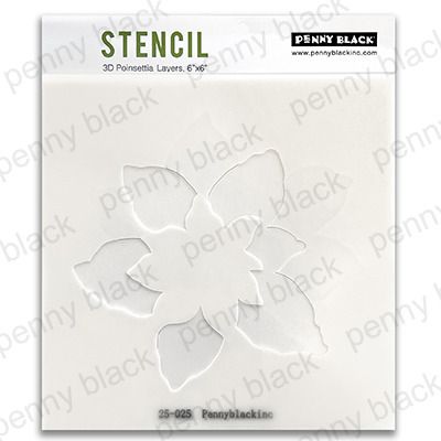 3D Poinsettia Layers - Stencil Set