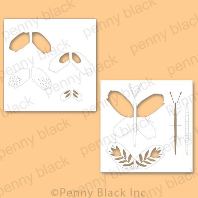 Floral Wings - Stencil Set