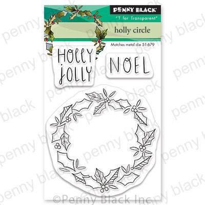 Holly Circle (Mini) - Clear Stamp Set