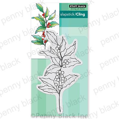 Holly Berry Branch - Cling Stamp