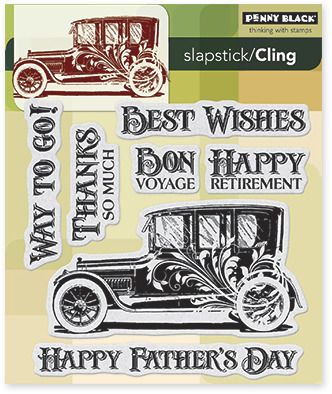 Hot Rod! - Cling Stamp Set