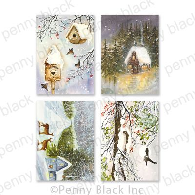 Home For Christmas - 3.25x4.5 Cardstock Panels