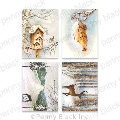 Icy Winds - 3.25x4.5 Cardstock Panels