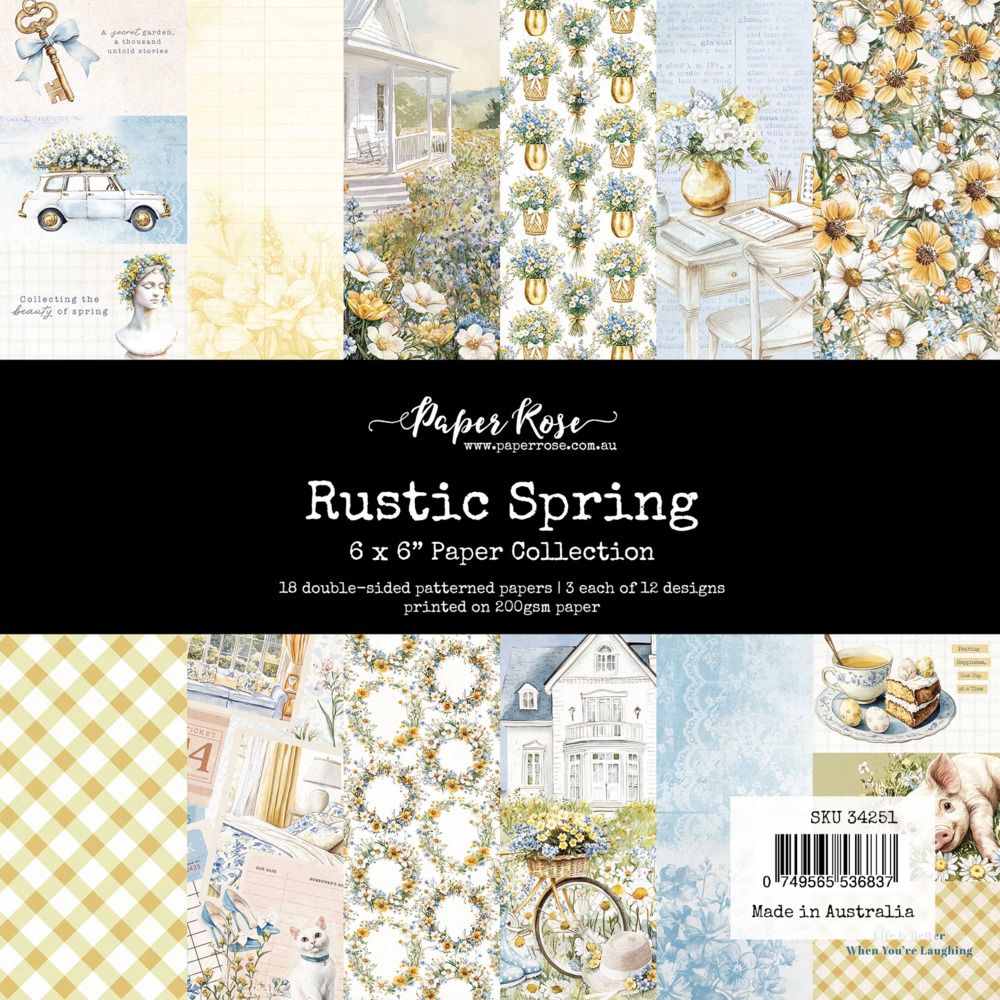 6x6 Paper Pack - Rustic Spring Collection