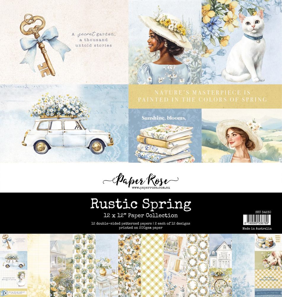 12x12 Paper Pack - Rustic Spring Collection