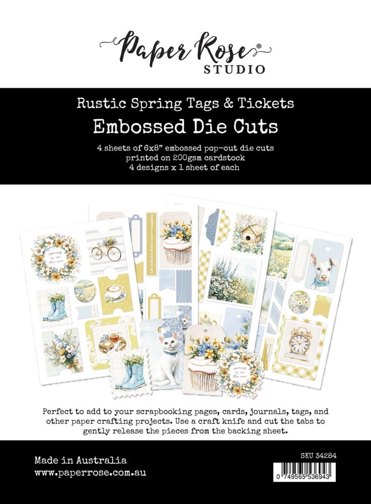 Tags &amp; Tickets - Embossed Die Cuts - Rustic Spring Collection