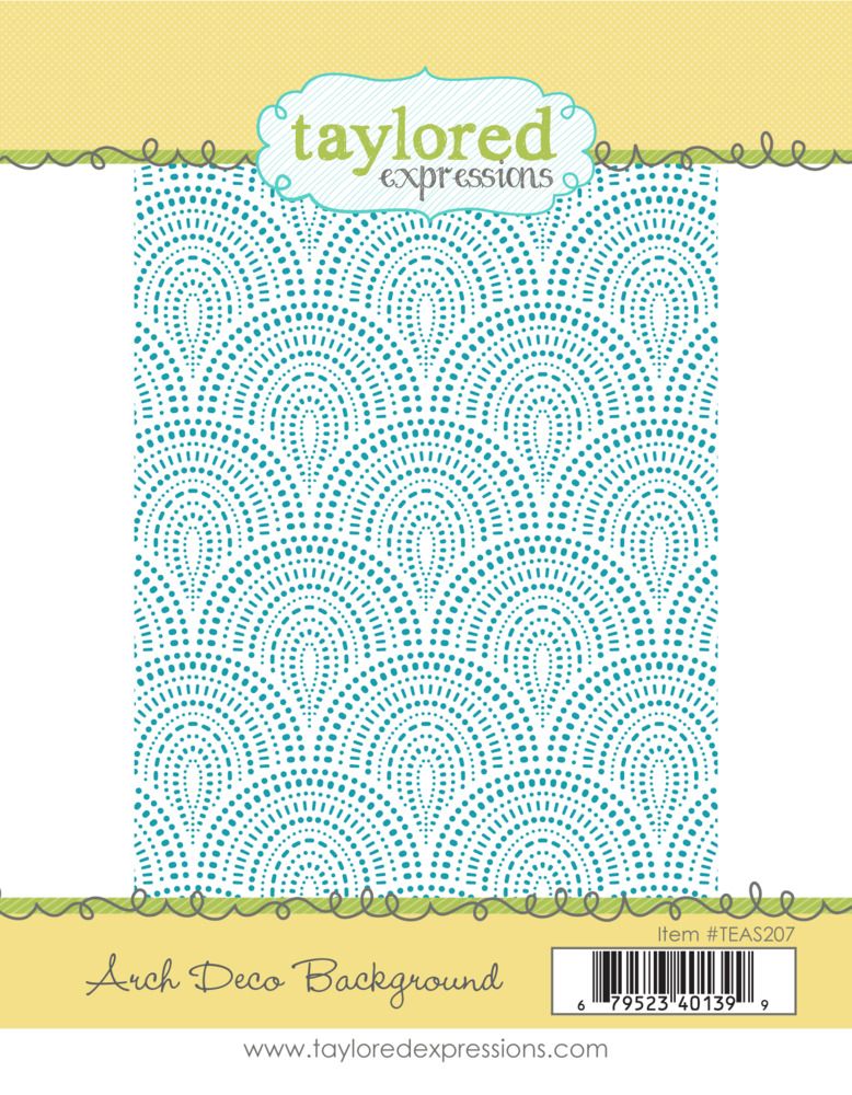 Arch Deco Background - Cling Stamp