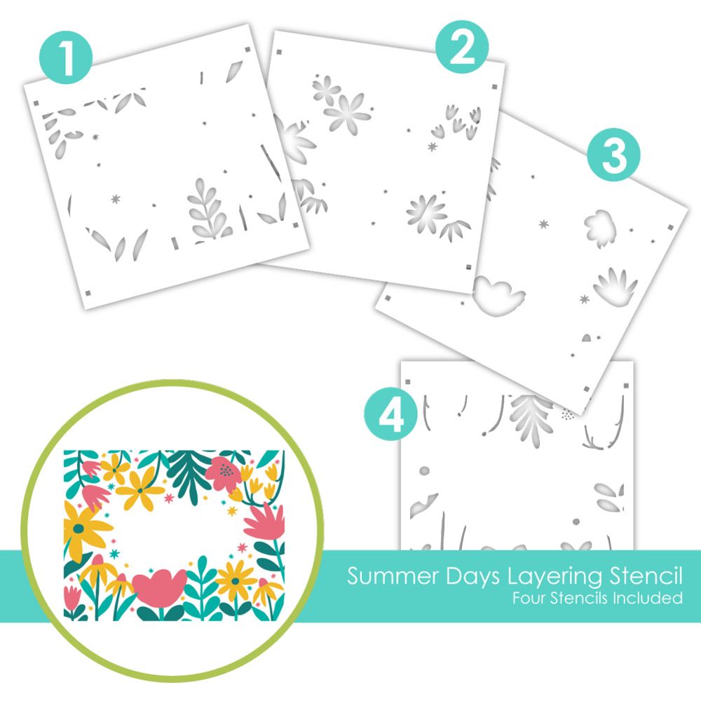 Summer Days - Layering Stencil