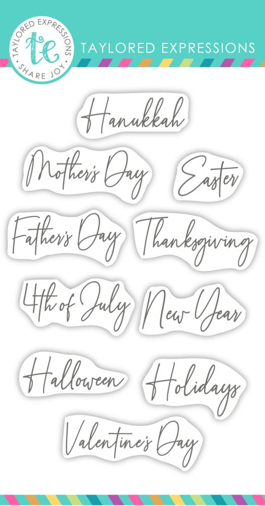 Big Happy Holidays - Clear Stamp Set