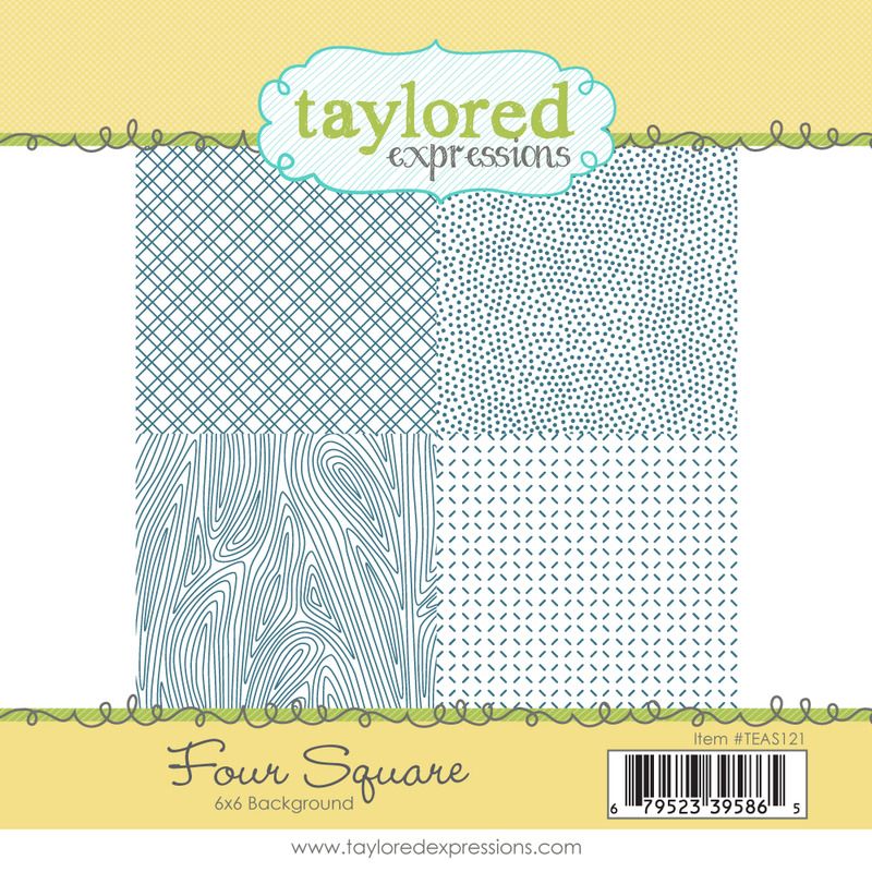 Four Square 6x6 Background - Cling Stamp