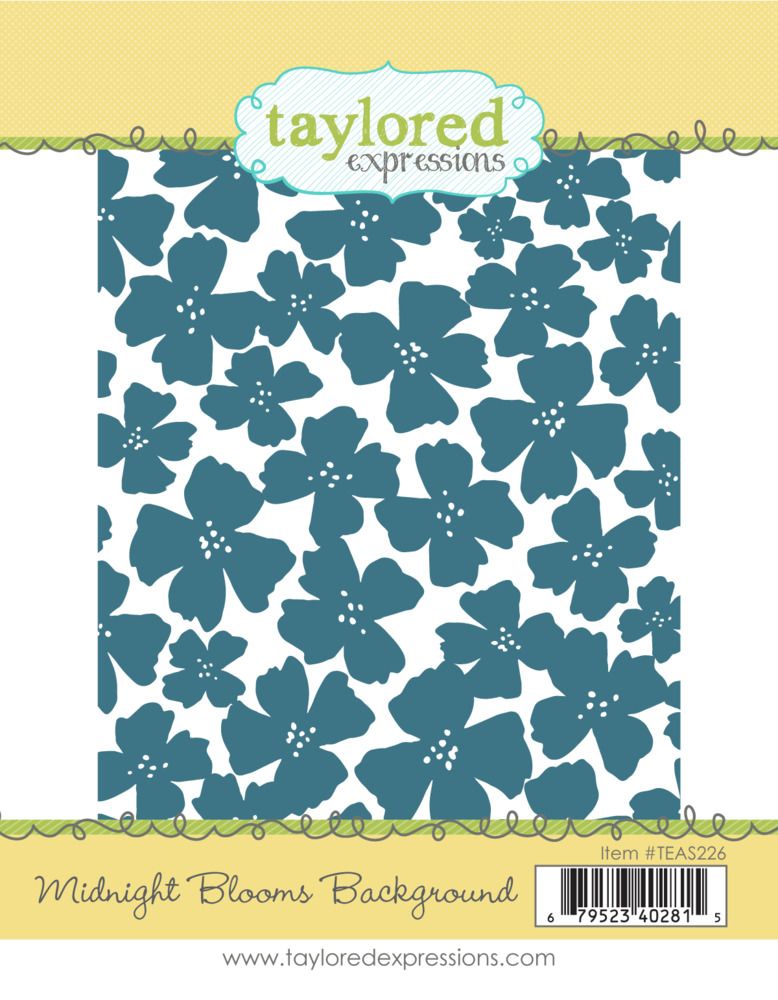 Midnight Blooms Background - Cling Stamp