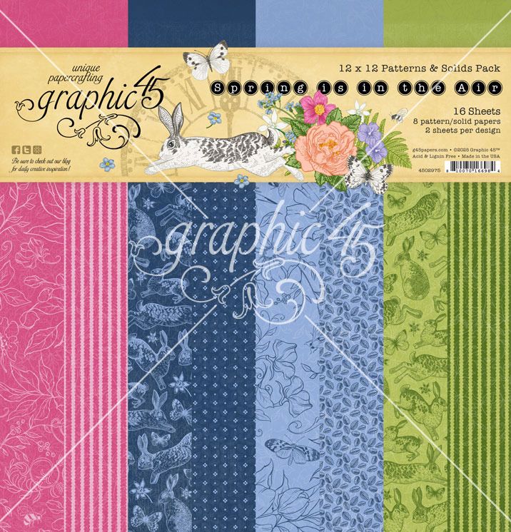 12x12 Patterns &amp; Solids Paper Pack - Spring is in the Air Collection