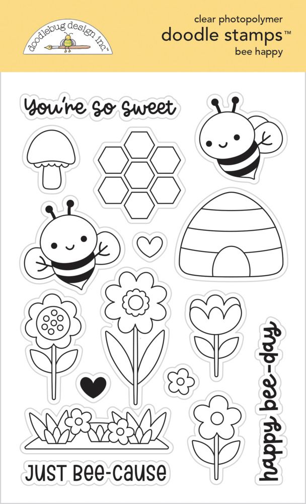Clear Stamp Set - Bee Happy Collection
