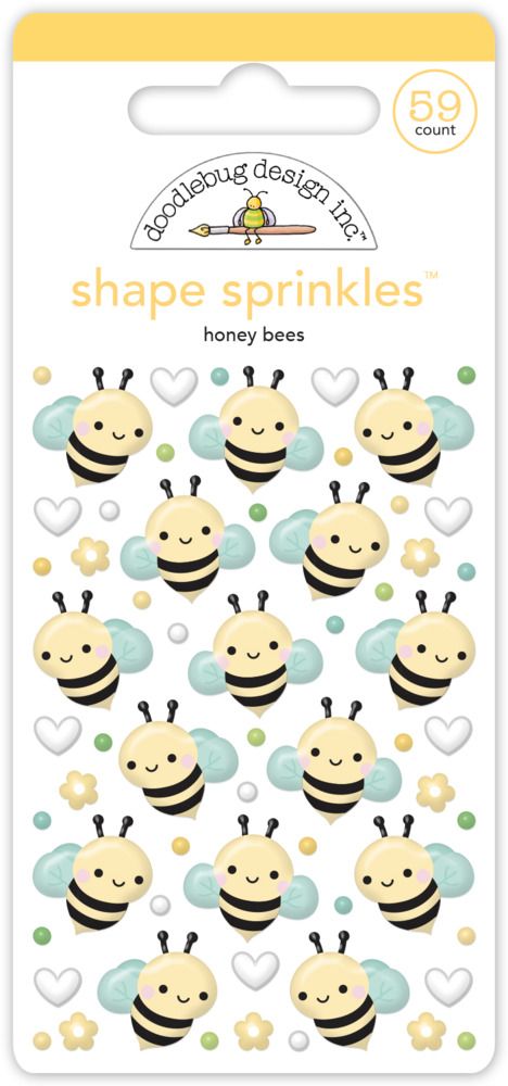 Honey Bees - Shape Sprinkles - Bee Happy Collection