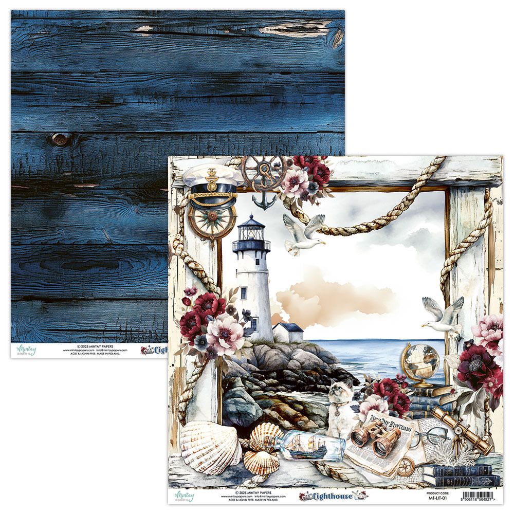 12x12 Double-sided Paper - 01 - Lighthouse Collection