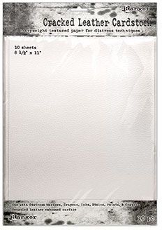 8.5x11 - Distress Cracked Leather Cardstock - 10 Pack
