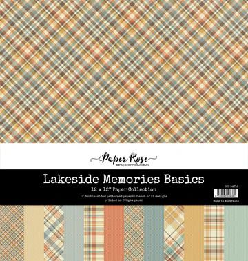 12x12 Paper Collection - Lakeside Memories Basics Collection