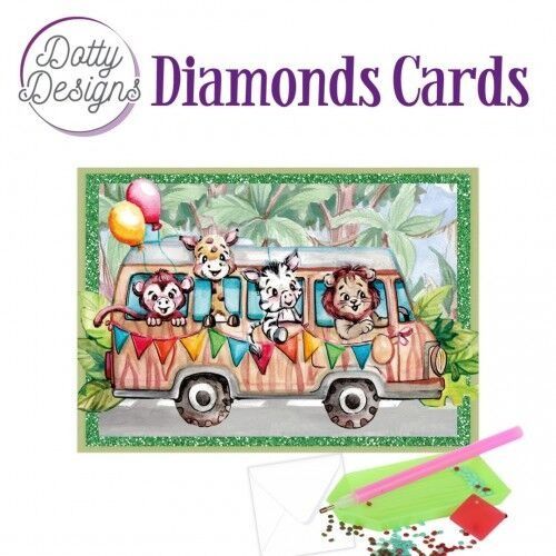 Jungle Bus - Dotty Designs Diamond Card Kit
