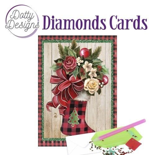 Christmas Stocking - Dotty Designs Diamond Card Kit