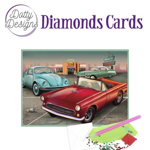 Vintage Cars - Dotty Designs Diamond Card Kit