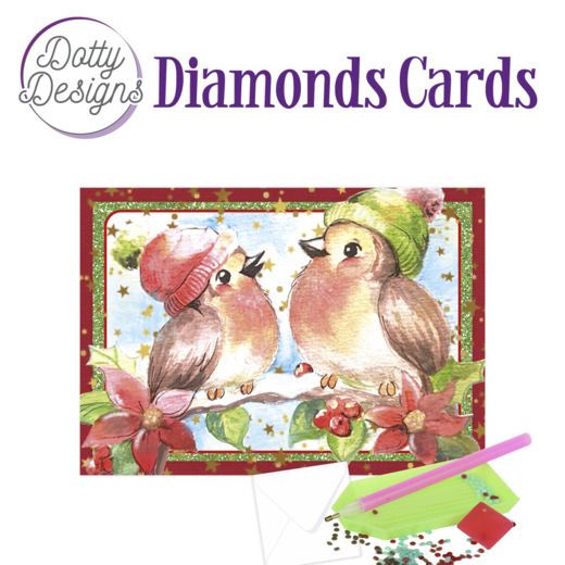 Christmas Birds 2 - Dotty Designs Diamond Card Kit