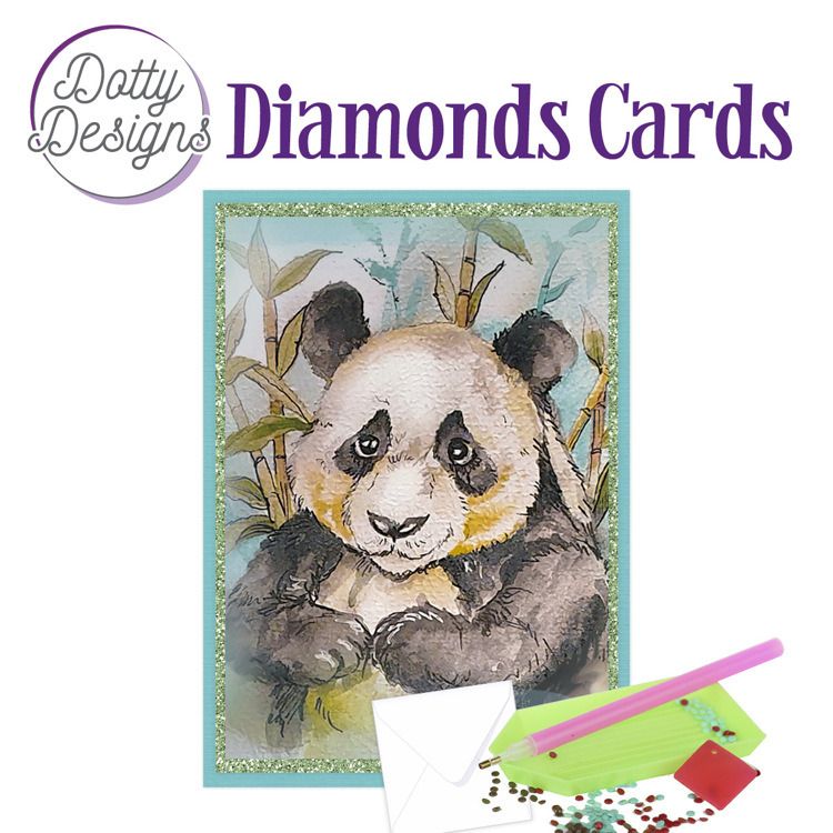 Panda Bear - Dotty Designs Diamond Card Kit