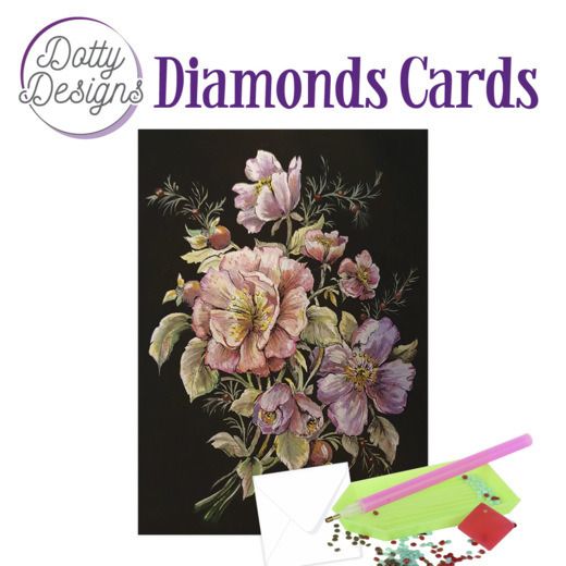 Roses in Black - Dotty Designs Diamond Card Kit