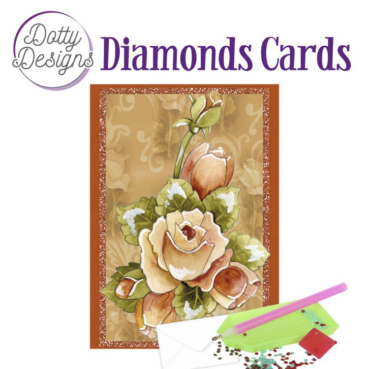 Orange Roses - Dotty Designs Diamond Card Kit