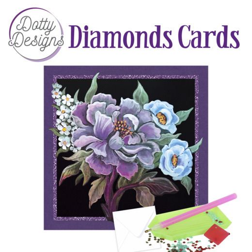 Purple Peony - Dotty Designs Diamond Card Kit