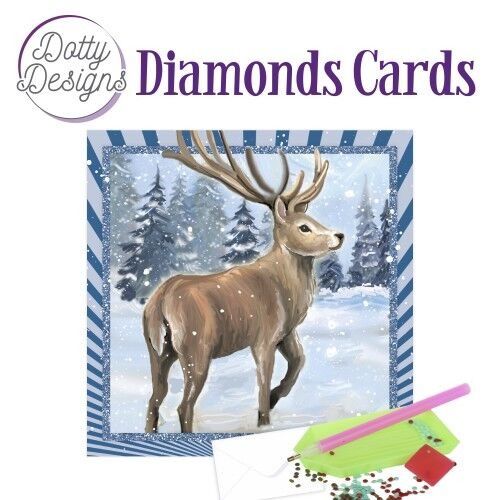 Reindeer in the Snow - Dotty Designs Diamond Card Kit