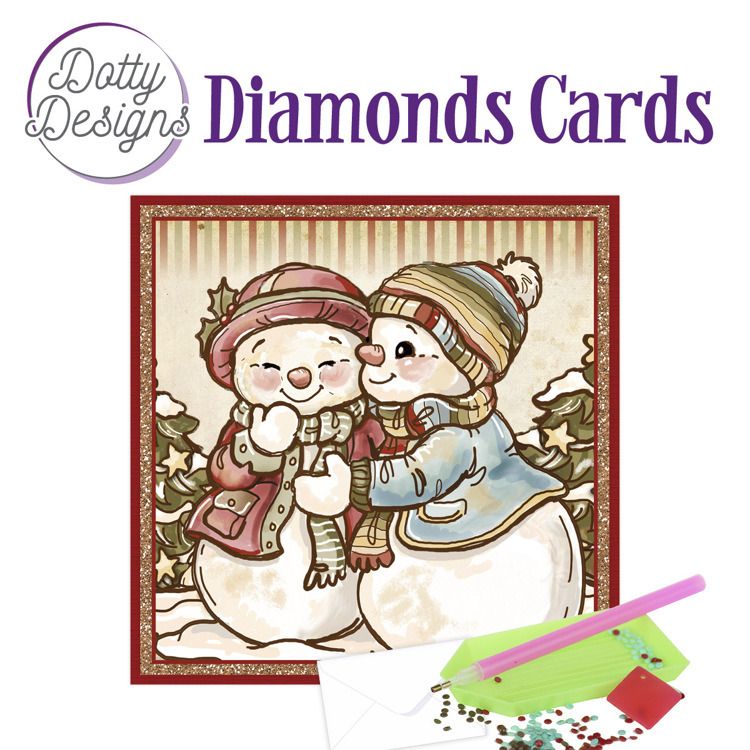 Snowmen 1 - Dotty Designs Diamond Card Kit