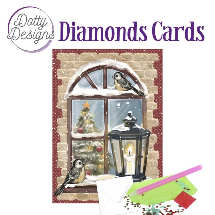 Christmas Window - Dotty Designs Diamond Card Kit