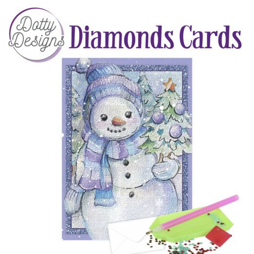 Snowman 1 - Dotty Designs Diamond Card Kit