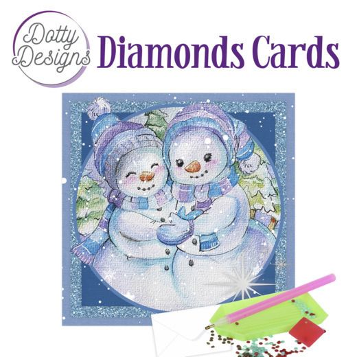 Snowmen 2 - Dotty Designs Diamond Card Kit