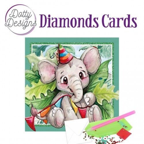 Elephant Party - Dotty Designs Diamond Card Kit