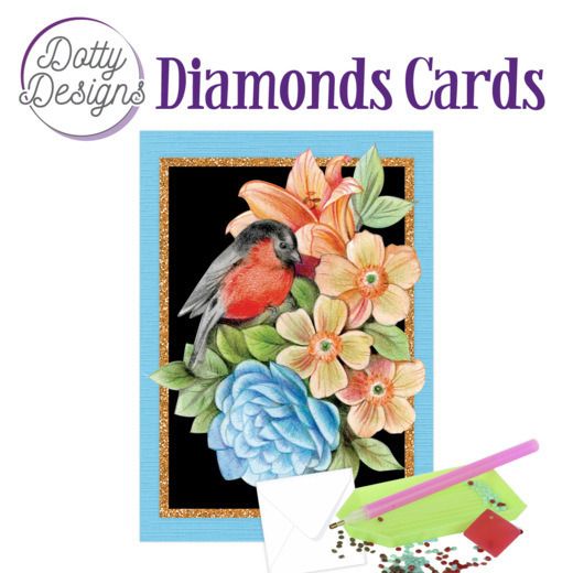 Red Bird - Dotty Designs Diamond Card Kit