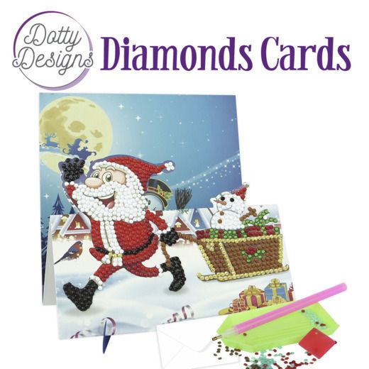 Hi Santa - Dotty Designs Diamond Easel Card Kit