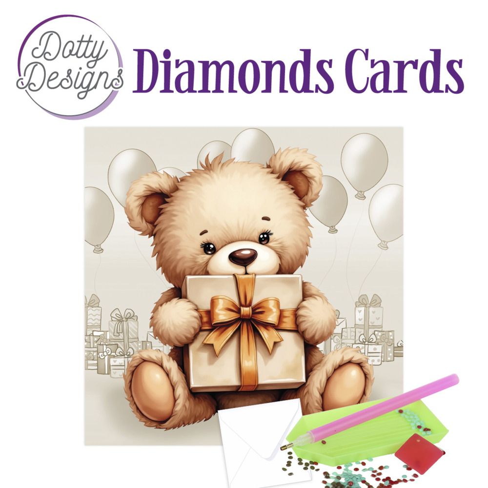 Teddy 1 - Dotty Designs Diamond Card Kit